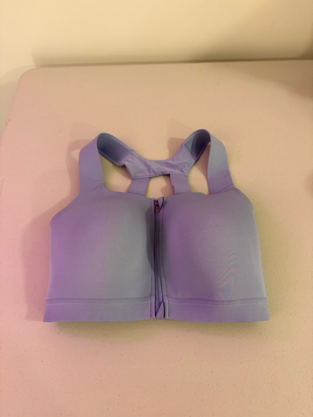 all-in-motion High-Impact Front-Zip Sports Bra in Lavender - Size 38DD - NWOT